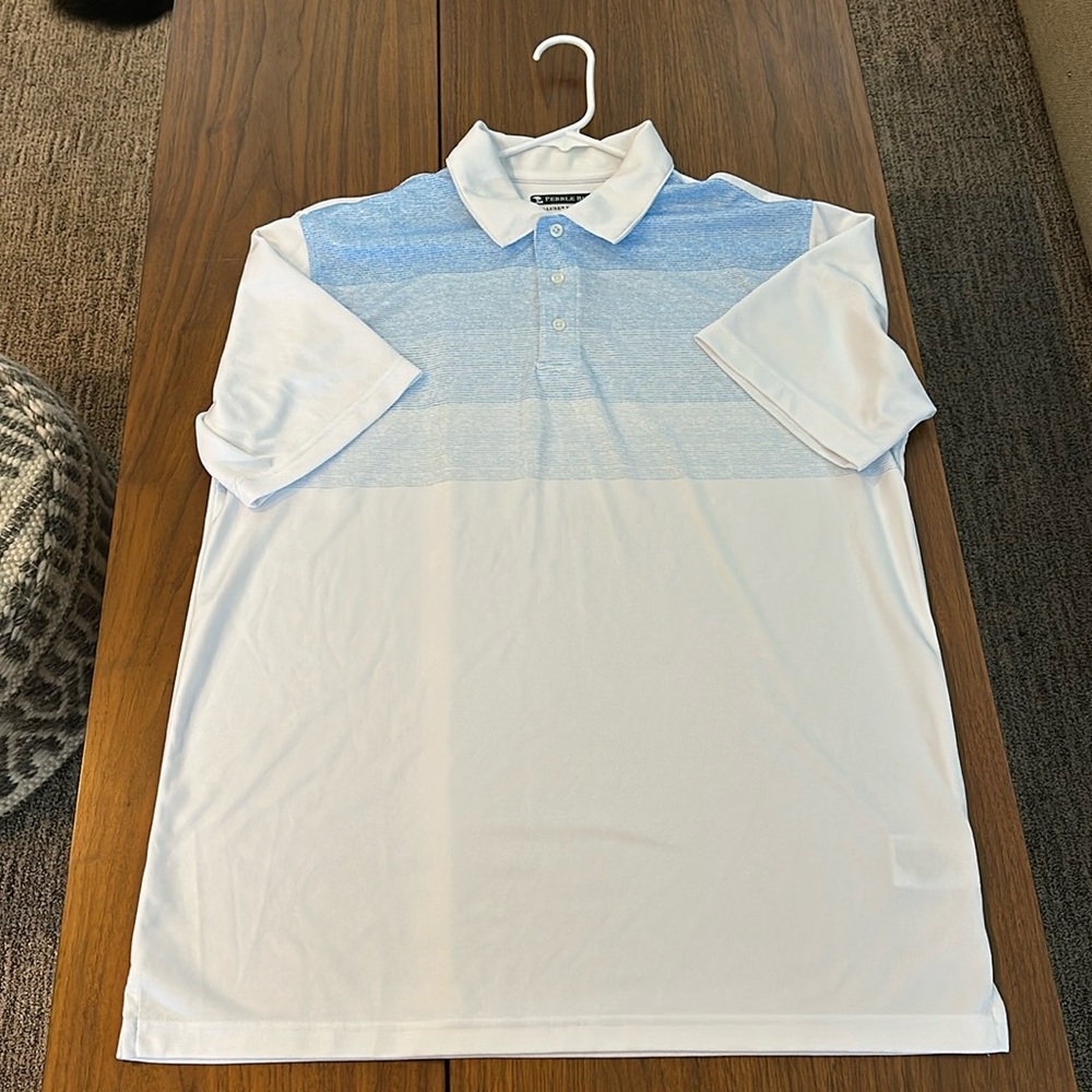 Men’s Pebble Beach golf polo size large